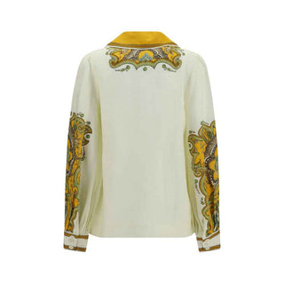 Alemais Beige Linen Pattern Shirt