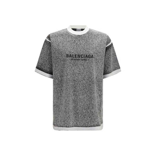 Balenciaga Gray Cotton T-Shirt