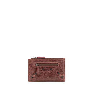 Balenciaga Bordeaux Lamb Ovis Aries Aries Wallet