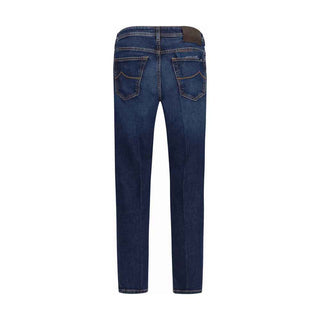 Jacob Cohen Blue Elastane Tapered Jeans