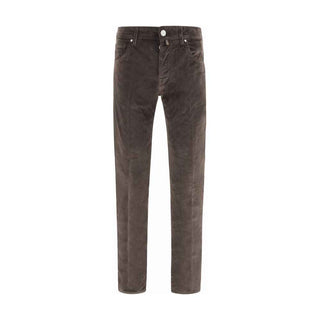Jacob Cohen Brown Cotton Casual Pants