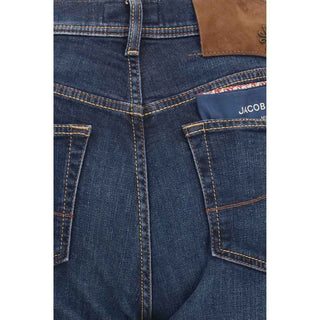 Jacob Cohen Blue Cotton Straight-Leg Jeans