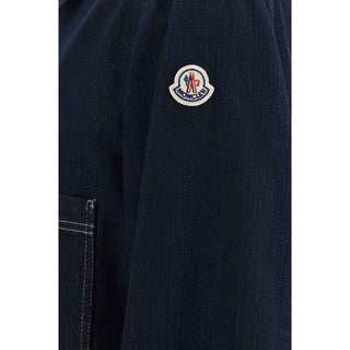 Moncler Blue Cotton Denim Jacket