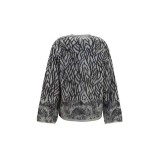 Forte_Forte Gray Alpaca Vicugna Pacos Cardigan