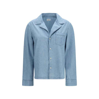 Saint Laurent Blue Cotton Dress Shirt