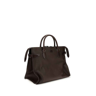 Valentino Garavani Brown Calf Leather Bos Taurus Shoulder Bag