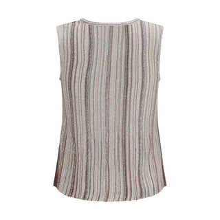Missoni Multicolor Rayon Sleeveles T-Shirt