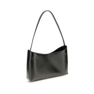 The Row Black Calf Leather Bos Taurus Shoulder Bag