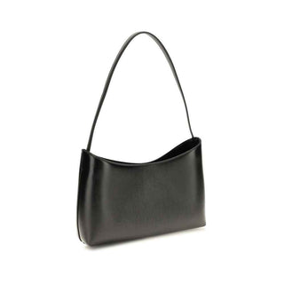 The Row Black Calf Leather Bos Taurus Shoulder Bag