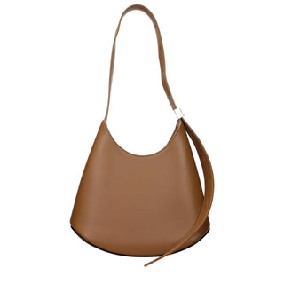 Jil Sander Brown Leather Shoulder Bag