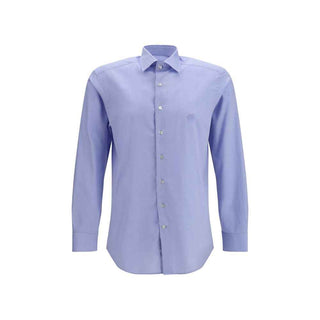Etro Blue Cotton Dress Shirt