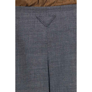 Prada Gray Wool Oves Aries Midi Skirt