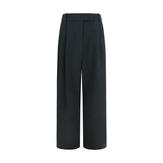 Giorgio Armani Black Silk Casual Pants