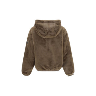 Moose Knuckles Brown Faux Fur Sweatshirt