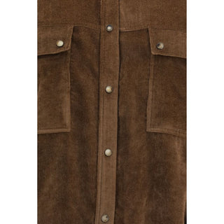 Brunello Cucinelli Brown Viscose Shirt
