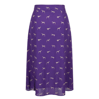 Trussardi Jeans Purple Viscose Women Skirt