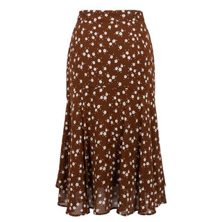 Trussardi Jeans Brown Viscose Women Skirt