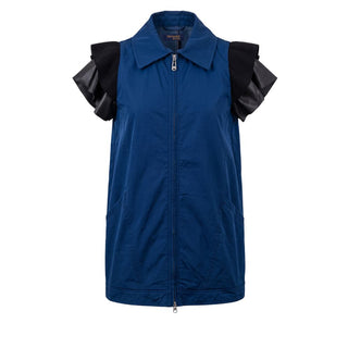 Trussardi Jeans Blue Polyester Women Jacket