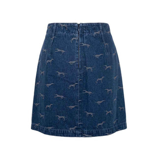 Trussardi Jeans Blue Cotton Women Skirt
