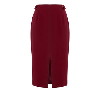 Trussardi Jeans Red Polyester Women Skirt
