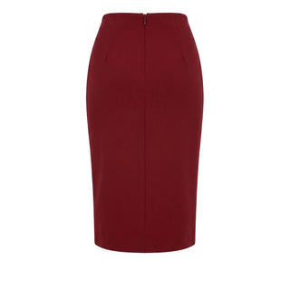 Trussardi Jeans Red Polyester Women Skirt