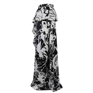 Trussardi Jeans Black Polyester Women Skirt