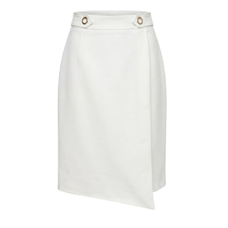 Trussardi Jeans White Polyester Women Skirt