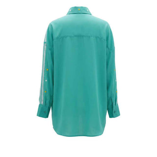 Trussardi Jeans Green Polyester Women Shirt