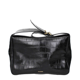 Jil Sander Black Leather Crossbody Bag