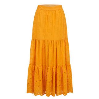 Trussardi Jeans Orange Polyester Women's Skirt