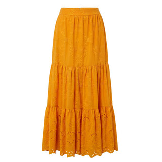 Trussardi Jeans Orange Polyester Women's Skirt