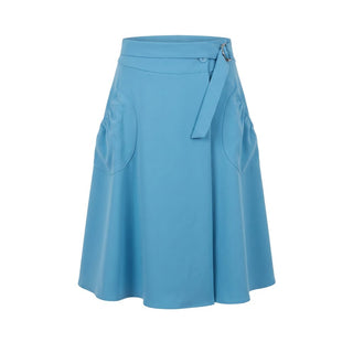 Trussardi Jeans Blue Polyester Women Skirt