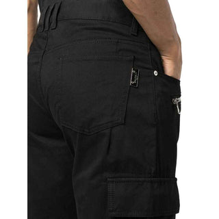 Balmain Black Cotton Cargo Pants