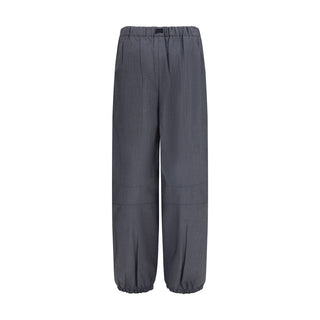 Prada Gray Wool Oves Aries Casual Pants