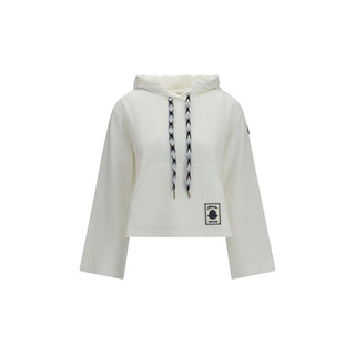 Moncler White Cotton Sweatshirt
