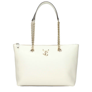 Jimmy Choo White Leather Shoulder Bag