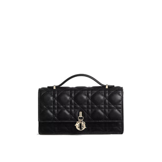 Dior Black Leather Shoulder Bag