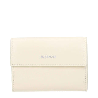 Jil Sander White Leather Wallet