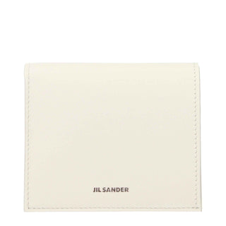 Jil Sander White Leather Wallet