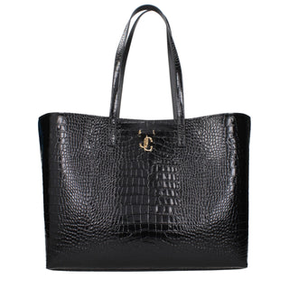 Jimmy Choo Black Leather Shoulder Bag