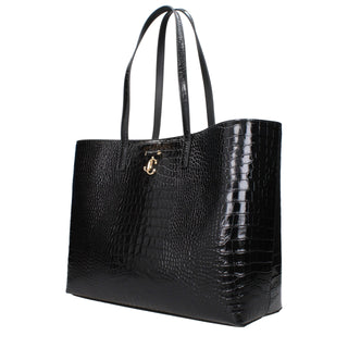 Jimmy Choo Black Leather Shoulder Bag