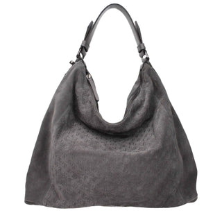 Jimmy Choo Gray Leather Shoulder Bag