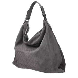 Jimmy Choo Gray Leather Shoulder Bag