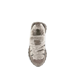 Brunello Cucinelli Gray Suede Leather Athletic Sneakers