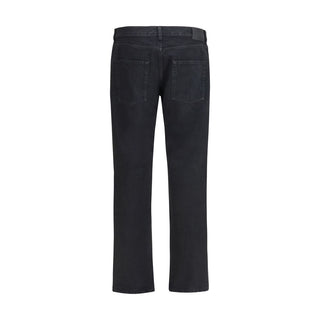 Saint Laurent Black Cotton Slim Fit Jeans
