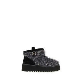PINKO Black Fabric Ankle Boots