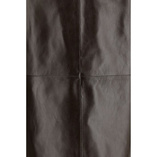 Arma Brown Leather Long Skirt