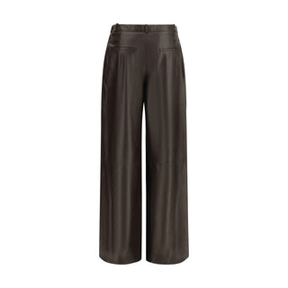 Arma Brown Leather Pants