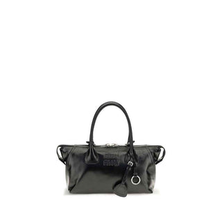 Miu Miu Black Calf Leather Bos Taurus Handbag