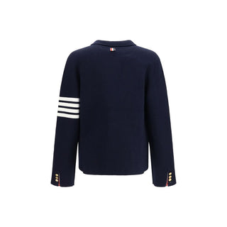 Thom Browne Blue Wool Oves Aries Full-Length Jacket